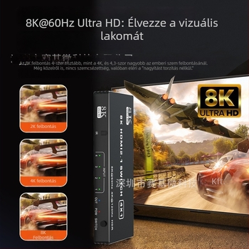 HDMI 3/4/5 bemenetek egy kimenetre kapcsoló, verzió 2.1, 8K/4K120 támogatás, modell 16X01, Seki Micro