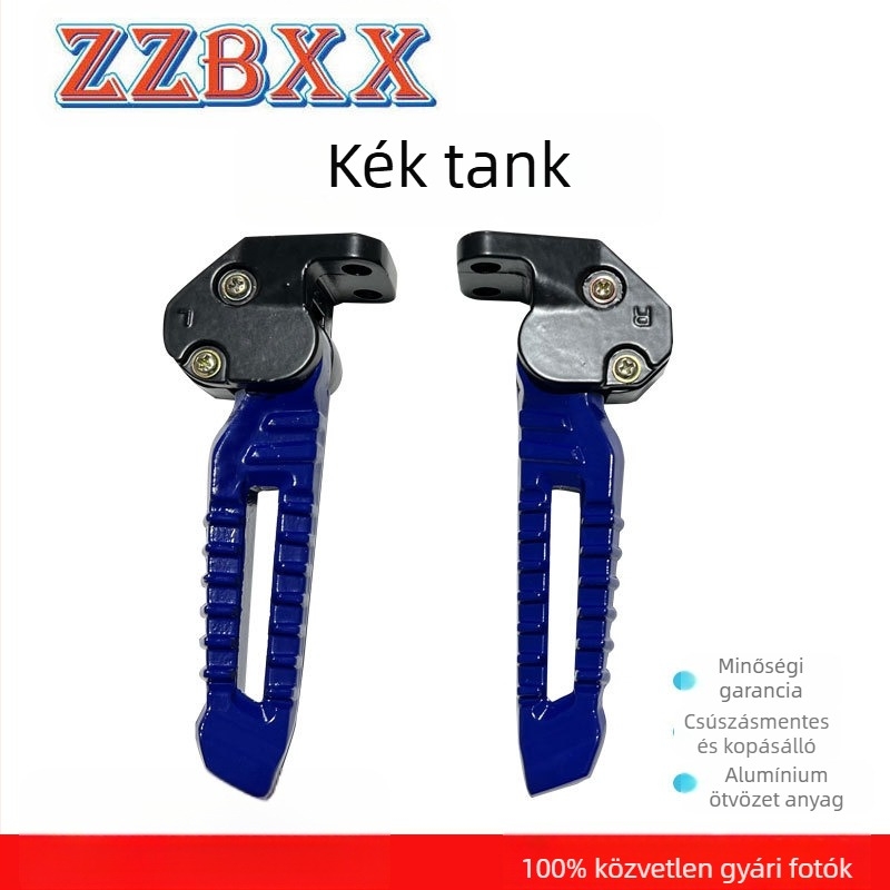 Motorkerékpár hátsó lábpedál — alumíniumötvözet, elektroplatírozás, ZZBXX, kompatibilis a Tank pedálokkal