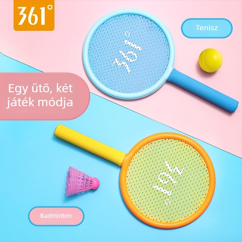 361 Degrees gyerekeknek szánt tollaslabdaütő – ABS váz, nylon zsinór, 75–79 g tömeg, G5 fogó, közvetlen ütés