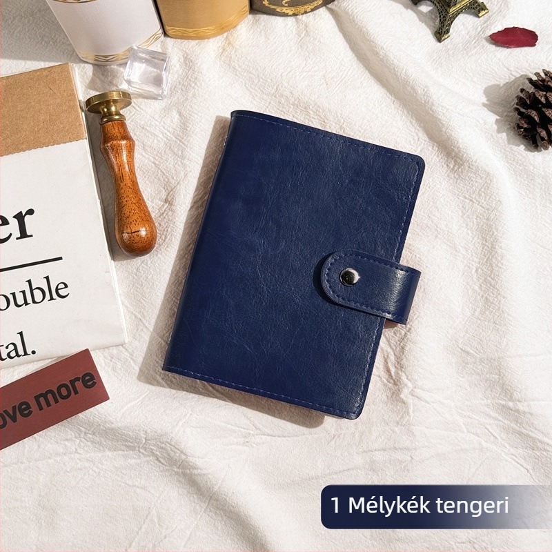 A7 notesz szétválasztható lapokkal, bőrhatású fedél, Dowling papír 80 g, 100+ oldal, retro stílus
