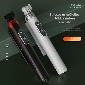 Telefonos élő közvetítéshez készült háromlábú állvány Bluetooth távirányítóval és világítással, modell P160, anyag alumínium ötvözet + ABS, licencelhető magáncímke, testreszabás elérhető