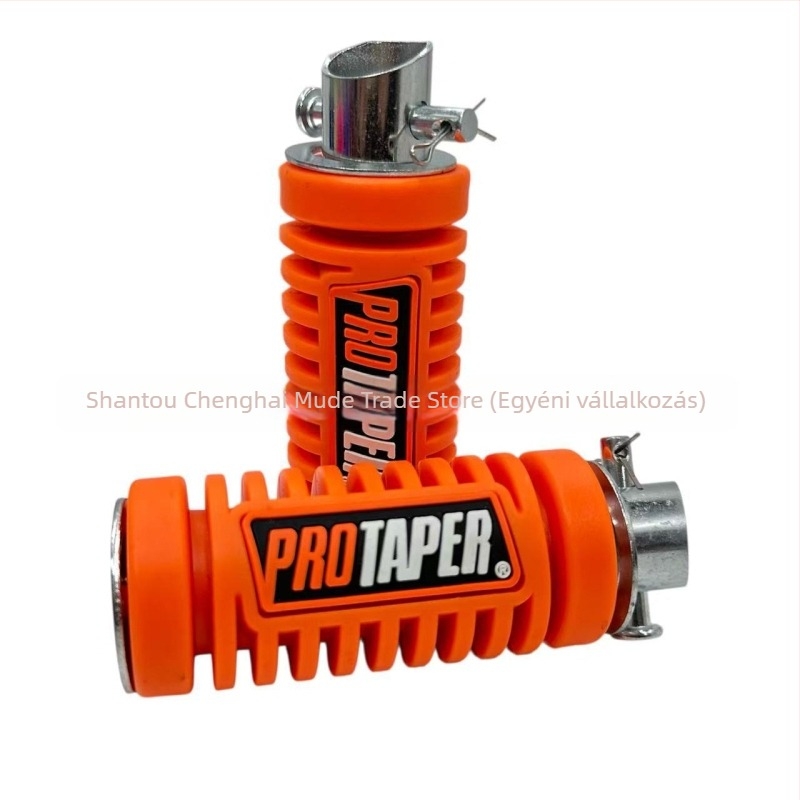 Motorkerékpár első és hátsó pedál készlet, gumi anyag, galvanizált felület, universal illeszkedés — Mdd