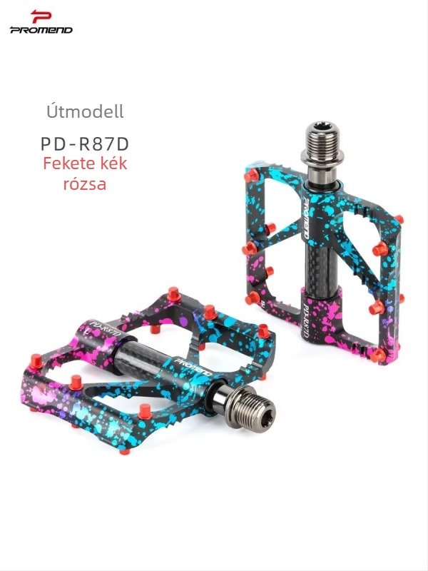 Kerékpárpedál, 3 csapágyas kialakítás, CNC megmunkálás, alumíniumötvözet és króm-molibdén acél szerkezet, modell M86DR87D