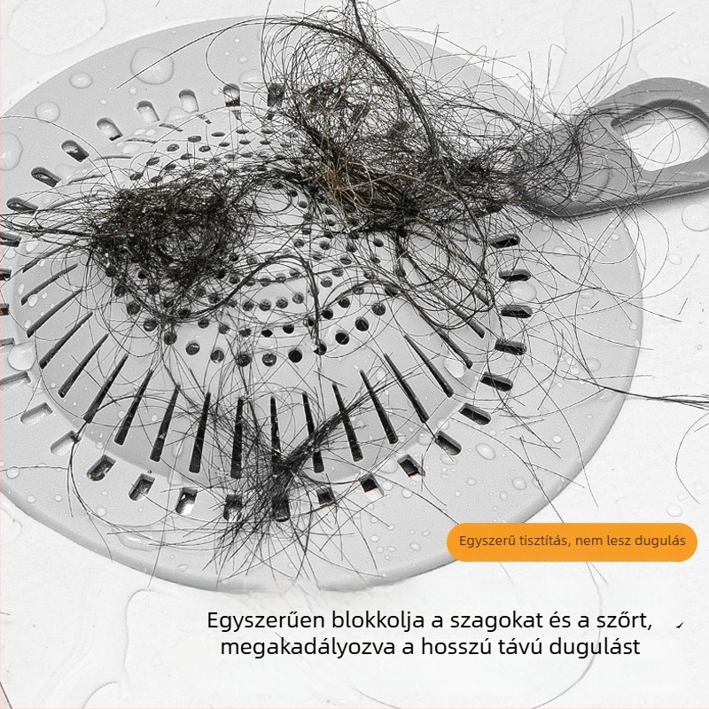 Japán szilikon padlóelvezető szűrő – fürdőszoba és konyha, hajszálak gyűjtője, az elzáródás elleni védelem