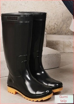 PVC munkás esőcsizmák, magas szár, csúszásmentes és vízálló, hálós bélés