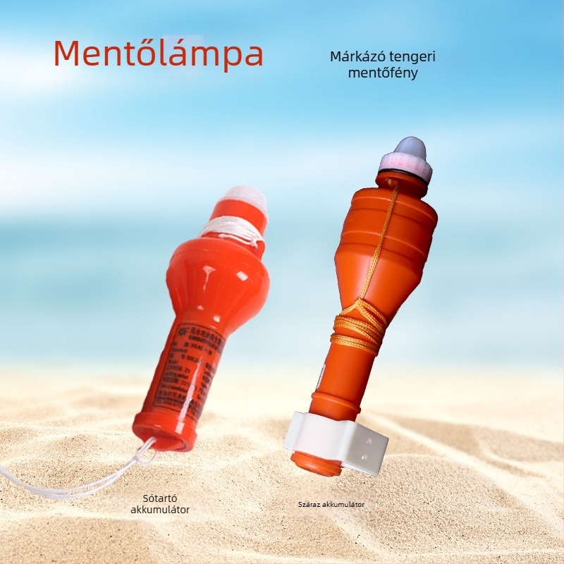 Tengeri életmentő úszógyűrű LED jelzőfénnyel, száraz akkumulátorral működtetve, CCS tanúsítványú, Peehao Accessories