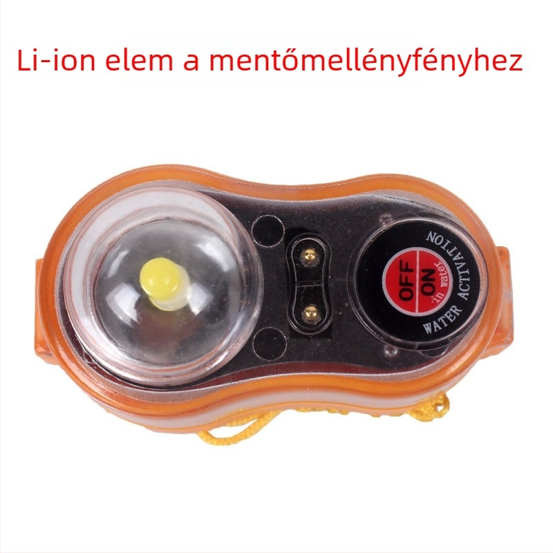 Tengeri életmentő úszógyűrű LED jelzőfénnyel, száraz akkumulátorral működtetve, CCS tanúsítványú, Peehao Accessories
