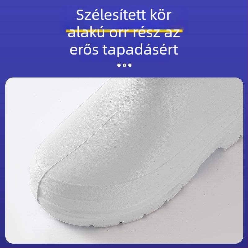 Magas csövű EVA esőcsizma, kopásálló, vízálló, bélés nélkül