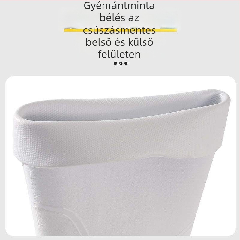 Magas csövű EVA esőcsizma, kopásálló, vízálló, bélés nélkül