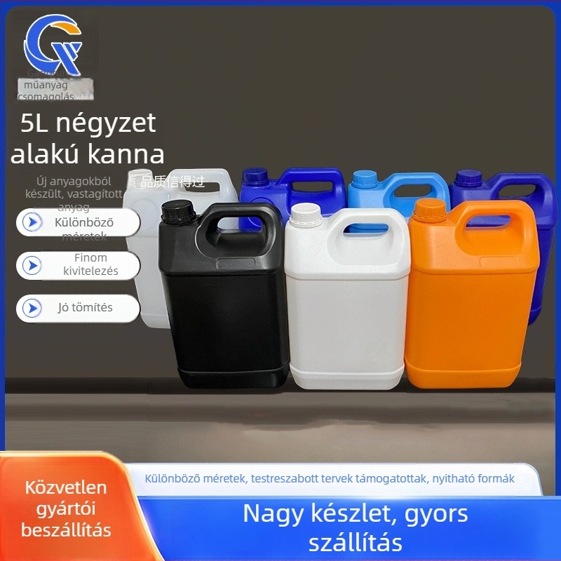 Ipari műanyag tartály fedéllel, PE anyag, falvastagság 0,1–0,5 mm, átmérő 202 mm, magasság 305 mm