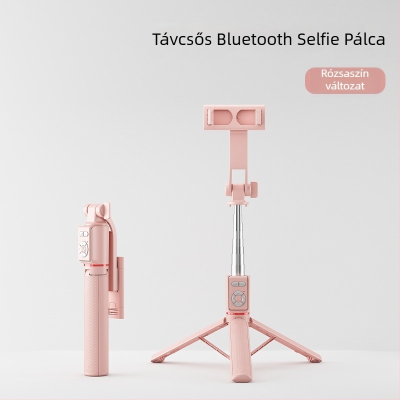 U6 Bluetooth Selfie Bot Teleszkópos Tripod – ABS + Rozsdamentes acél, Bluetooth Távirányítóval, Univerzális Kompatibilitás