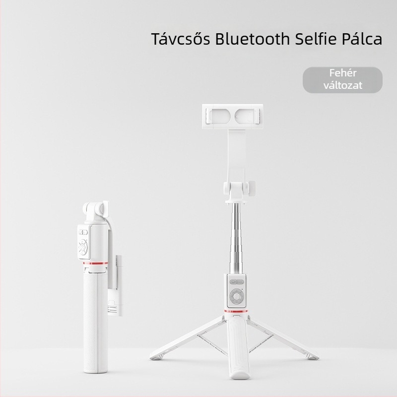 U6 Bluetooth Selfie Bot Teleszkópos Tripod – ABS + Rozsdamentes acél, Bluetooth Távirányítóval, Univerzális Kompatibilitás