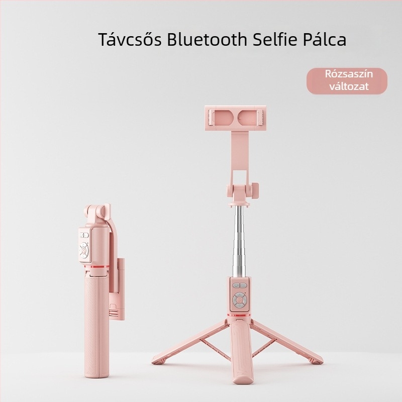 U6 Bluetooth Selfie Bot Teleszkópos Tripod – ABS + Rozsdamentes acél, Bluetooth Távirányítóval, Univerzális Kompatibilitás