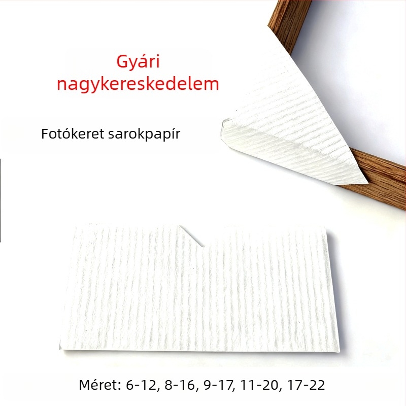 L-formájú sarkvédő kraftpapírból készült keretekhez, kalligráfiához és hagyományos kínai festészethez