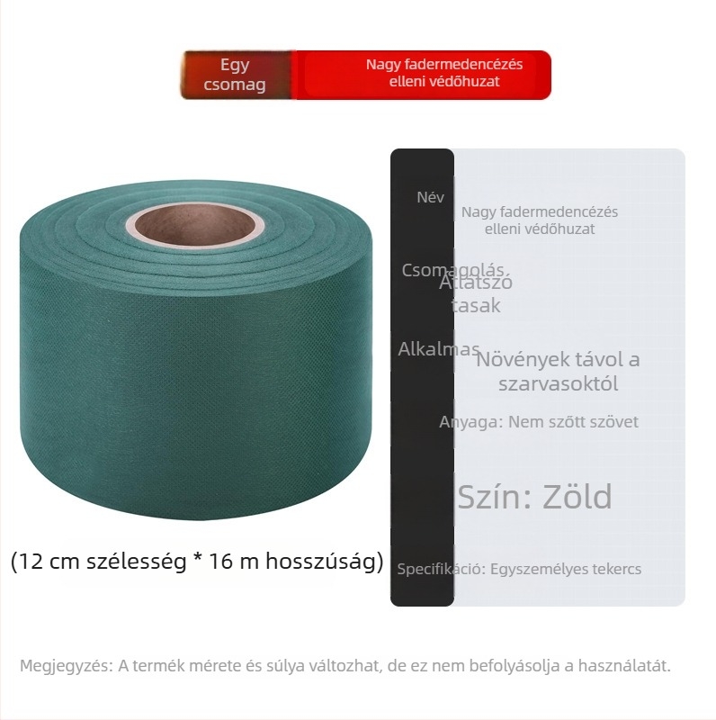 Légáteresztő téli védőburkolat fák törzseihez és kéregéhez, védi a fákat a szarvasoktól és más állatoktól; cserjék védőburkolata