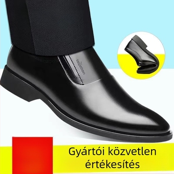 Férfi üzleti-kényelmes bőrcipő (PU felsőrész; Leather Toe Cap; Műanyag talp; Légáteresztő)