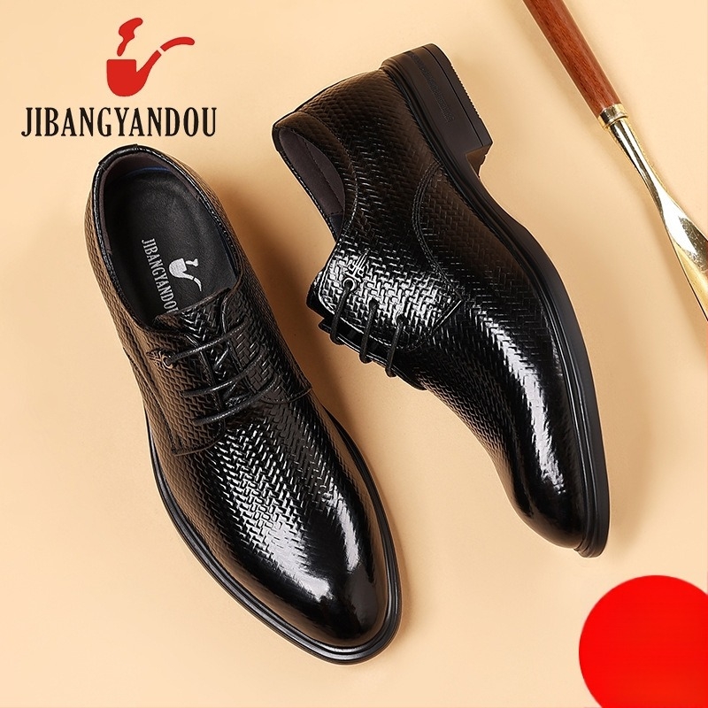 Férfi üzleti brogues cipő első réteg marhabőrből, felső rész és talpbetét első réteg marhabőrből, belső disznó bőrből, gumitalp, lélegző, csúszásmentes