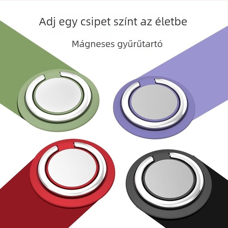 Telefonhoz tartó gyűrű – ultra vékony, láthatatlan mágneses vonzás, forgó rögzítés