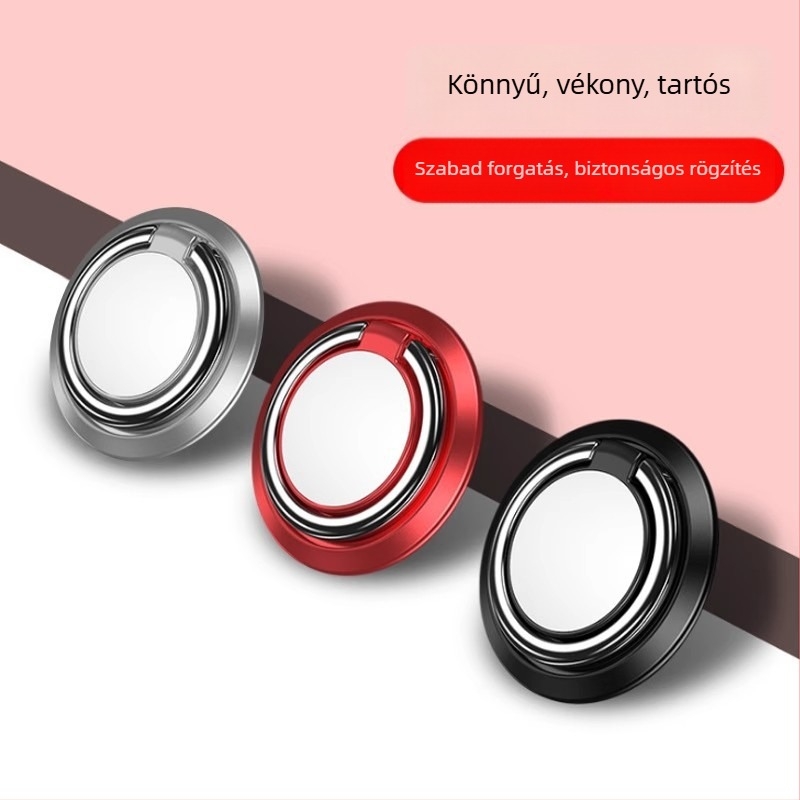 Telefonhoz tartó gyűrű – ultra vékony, láthatatlan mágneses vonzás, forgó rögzítés