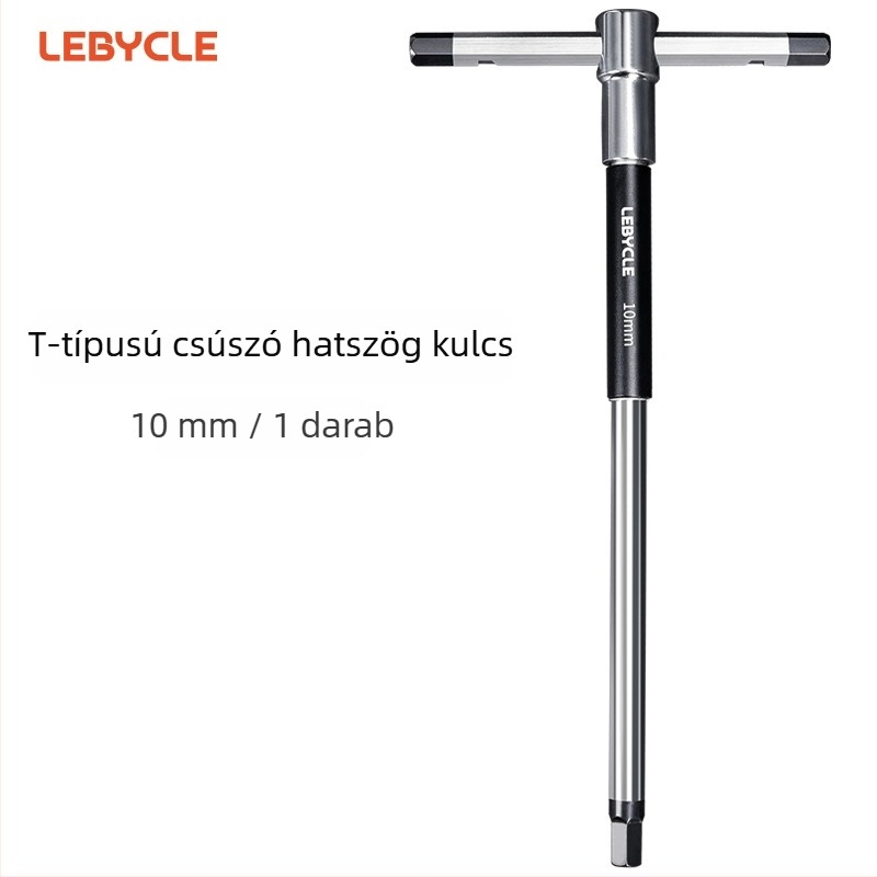 Lebycle T-formájú csúszó rúddal készült hatszögletű kulcs kerékpárokhoz – hegyi és országúti kerékpárokhoz