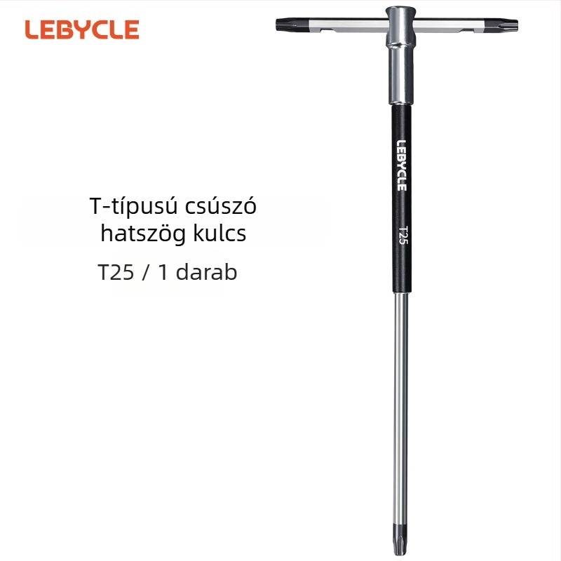 Lebycle T-formájú csúszó rúddal készült hatszögletű kulcs kerékpárokhoz – hegyi és országúti kerékpárokhoz