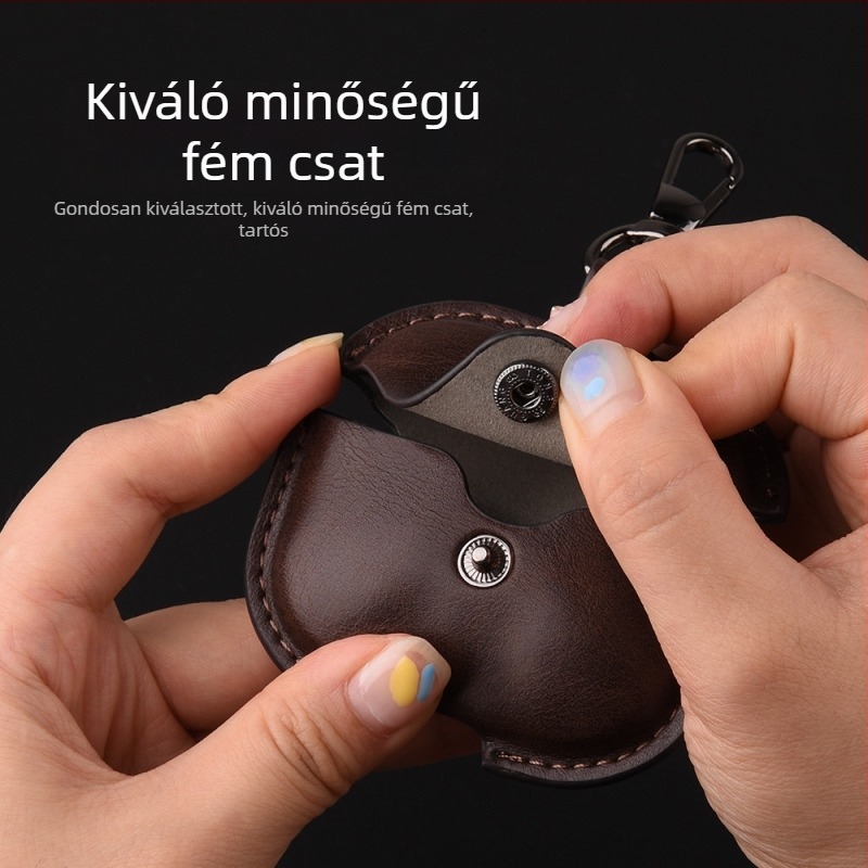 Bőrtok AirPods 4. generációhoz, puha védőhüvely, ütésálló Bluetooth fülhallgatókhoz