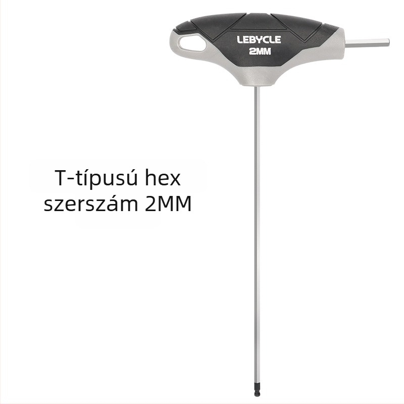 Kerékpár javító készlet: T-nyelű imbuszkulcs gömbfejjel, S2 acélból