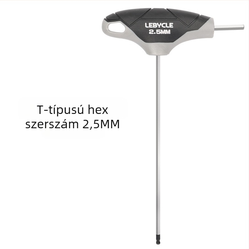 Kerékpár javító készlet: T-nyelű imbuszkulcs gömbfejjel, S2 acélból