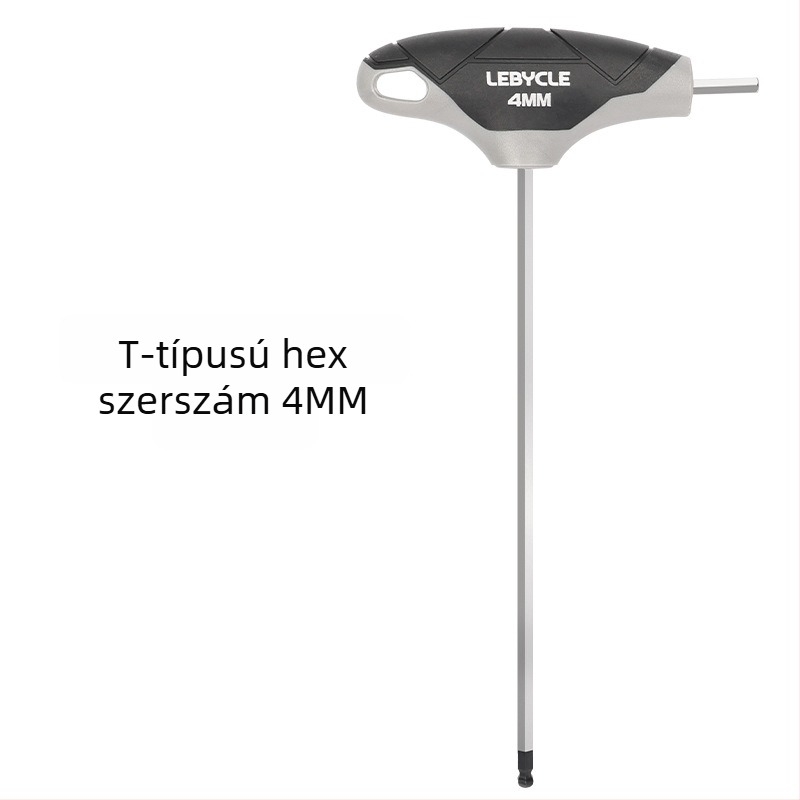 Kerékpár javító készlet: T-nyelű imbuszkulcs gömbfejjel, S2 acélból