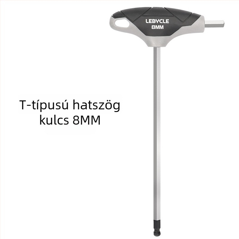 Kerékpár javító készlet: T-nyelű imbuszkulcs gömbfejjel, S2 acélból