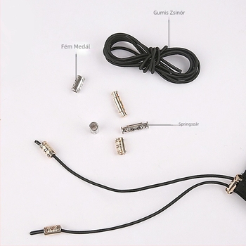 Shoelace modellű bakancs szíj a térd feletti csizmákhoz — csúszásmentes lace-up, 83 cm hosszú fűző, kompatibil bőr és hétköznapi cipőkkel, Boot Strap stílus, modell Shoelace