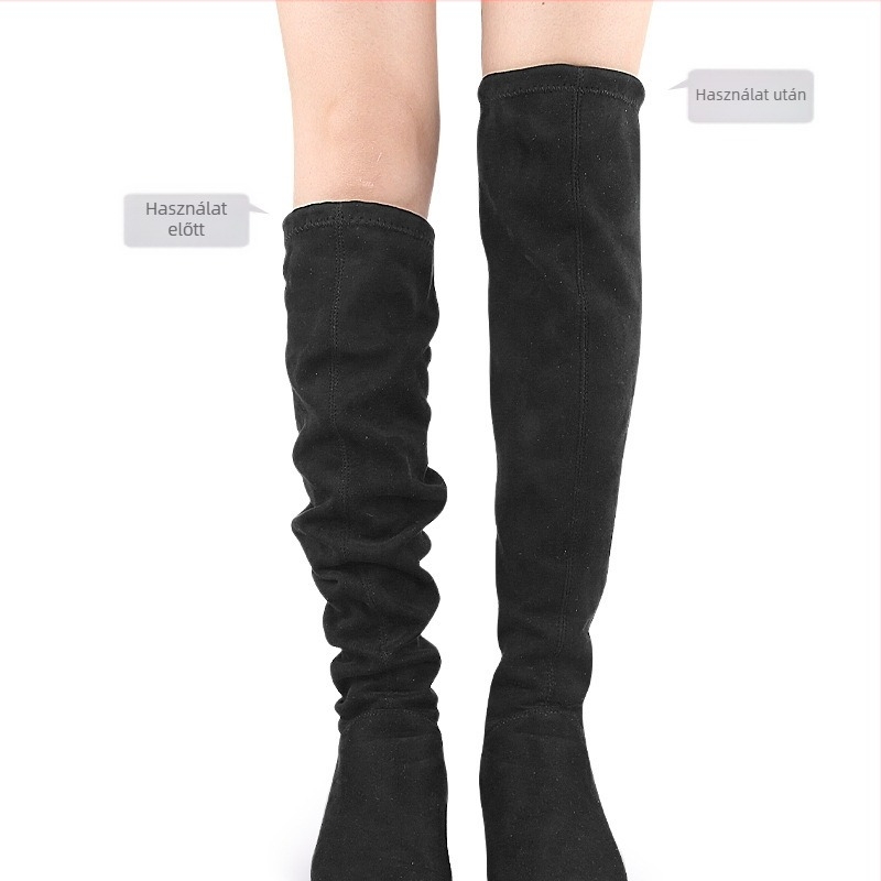 Shoelace modellű bakancs szíj a térd feletti csizmákhoz — csúszásmentes lace-up, 83 cm hosszú fűző, kompatibil bőr és hétköznapi cipőkkel, Boot Strap stílus, modell Shoelace