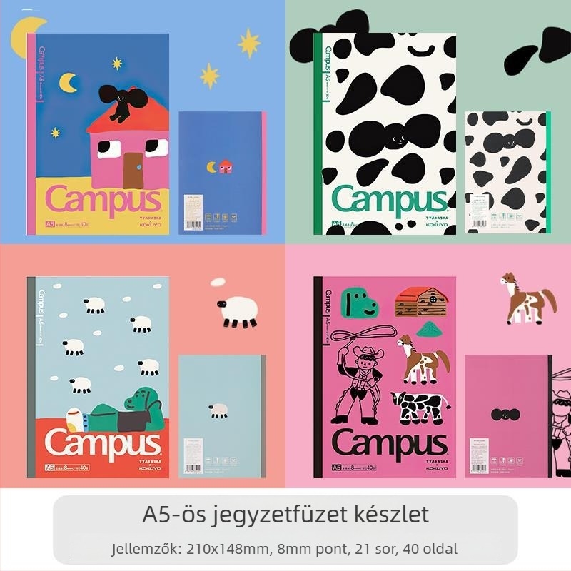 Notesz, retro stílusú, nyers fa cellulóz papír, 40 g, 1–50 oldal