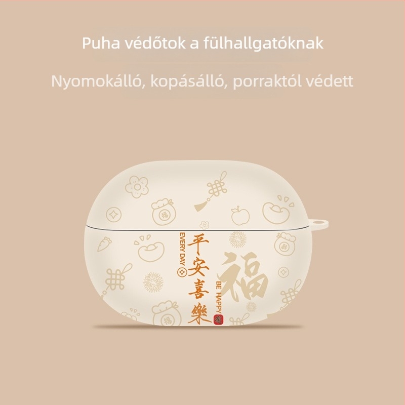 Huawei FreeBuds Pro 5 védőtok, kézzel készített, rajzfilm stílusú, vízátviteles matrica