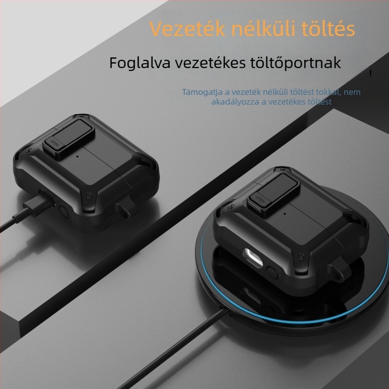 Galaxy Buds3/3Pro védőtok, TPU+PC, matt felület, injektálásos öntés, testreszabható