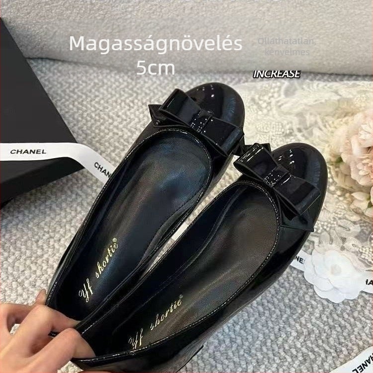 Mary Jane balerina, kerek orrú, középmagas 3–6 cm, EVA belső talp, gumi talp