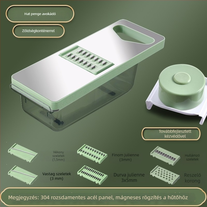 Multifunkcionális zöldségvágó készlet - Márka Youluoman; Modell 8028; Stílus: Light Luxury; Funkció: Multifunkcionális; Kategória: Multifunkcionális zöldségvágó