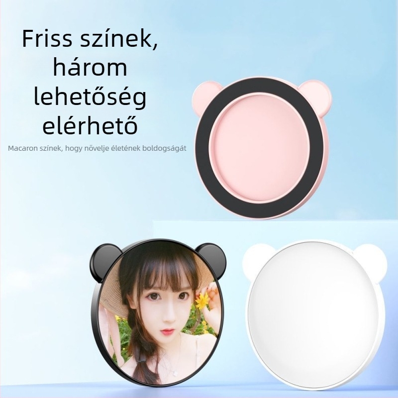 Mágneses okostelefonos szelfi tükör, képstabilizációval, Bluetooth-szal és távirányítóval, univerzális stílus, műanyag kivitel