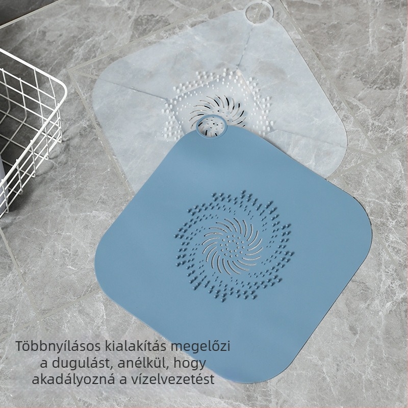 Szilikon lefolyófedél hajszűrővel, anti-dugulás a fürdőszobai padlólefolyóhoz, testreszabható, modern minimalista stílus