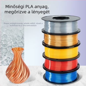 PLA Silk filament 3D nyomtatáshoz, élelmiszerrel érintkező, selymes felület