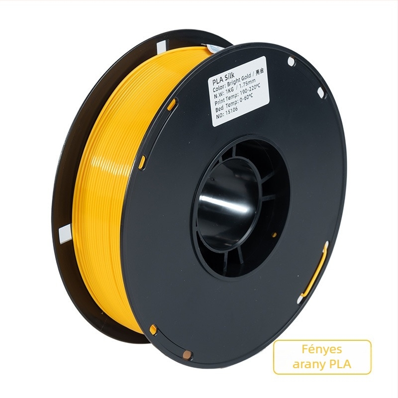 PLA Silk filament 3D nyomtatáshoz, élelmiszerrel érintkező, selymes felület