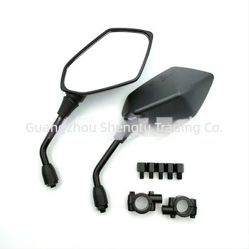 ATV-hez és motorkerékpárhoz hátsó tükröt és reflektort — univerzális, műanyag ház acél rúd, kompatibilis motorkerékpár és elektromos autó modellekkel