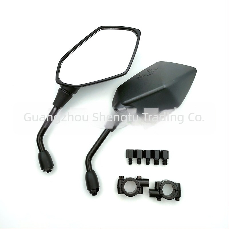 ATV-hez és motorkerékpárhoz hátsó tükröt és reflektort — univerzális, műanyag ház acél rúd, kompatibilis motorkerékpár és elektromos autó modellekkel