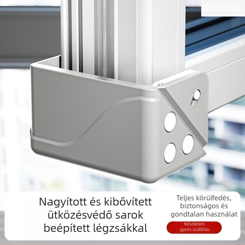 Alumínium ablak sarkvédő - Ütközés elleni védelem, belső nyitású, védő burkolat