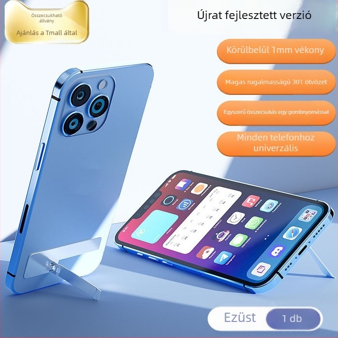 Lazy Bracket Telefon-tartó - Friendly, ötvözet, univerzális, rezgéssmentes