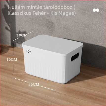 BDO apró holmik tároló kosár – PP asztali rendező, 5–10 L kapacitás, sokoldalú, por- és nedvességálló, modern minimalista design, modell BDO-6220