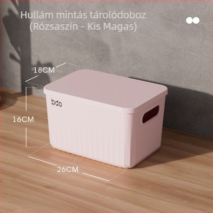 BDO apró holmik tároló kosár – PP asztali rendező, 5–10 L kapacitás, sokoldalú, por- és nedvességálló, modern minimalista design, modell BDO-6220