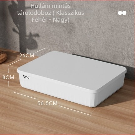 BDO apró holmik tároló kosár – PP asztali rendező, 5–10 L kapacitás, sokoldalú, por- és nedvességálló, modern minimalista design, modell BDO-6220