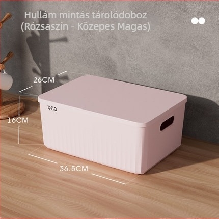 BDO apró holmik tároló kosár – PP asztali rendező, 5–10 L kapacitás, sokoldalú, por- és nedvességálló, modern minimalista design, modell BDO-6220