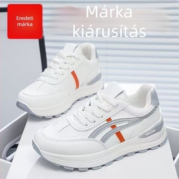 Női téli sportcipő: felső része szuper rostból, hátul fűzőzár, injekciózott talp és kompozit alj, középmagas sarok 3–5 cm, belső szintetikus bőr.